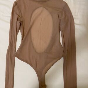 ASOS Sheer Bodysuit in Nude